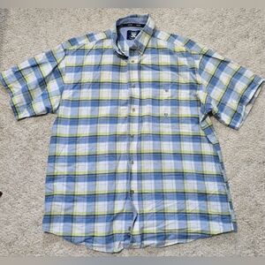 Wrangler Twenty X Men's Size Large Button Down Short Sleeve Shirt